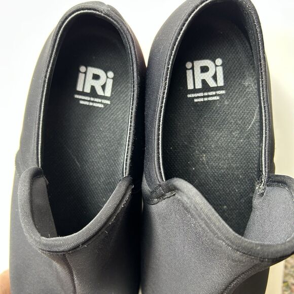 IRi NYC Wes I Black Red Neoprene Wavy Heel Futuristic Sneaker SZ 8 - Picture 10 of 13